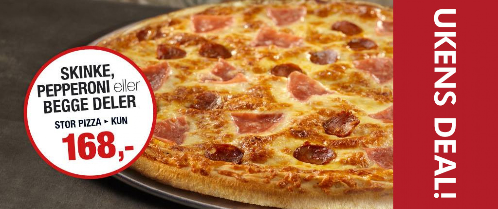 Menyen til Peppes Pizza på Brygga i Tønsberg