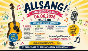 Allsang ved Jahn Teigen statuen